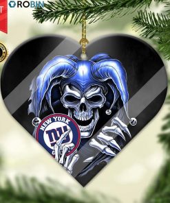 New York Giants Ornament NFL Skull Joker New York Giants Ornament NFL Skull Joker