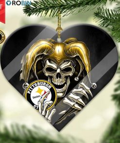 Pittsburgh Steelers Ornament NFL Skull Joker