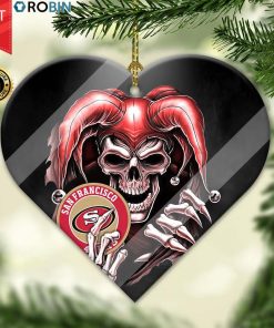 San Francisco 49ers Ornament NFL Skull Joker