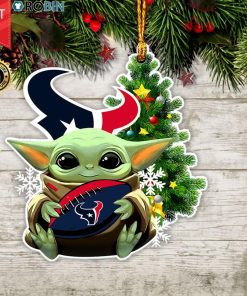 Baby Yoda Hug Houston Texans Christmas Tree Ornament Baby Yoda Hug Houston Texans Christmas Tree Ornament