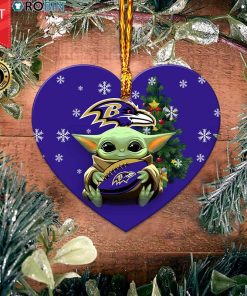 Baltimore Ravens Baby Yoda Ceramic Ornament Baltimore Ravens Baby Yoda Ceramic Ornament