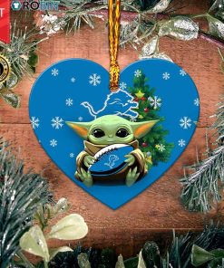 Detroit Lions Baby Yoda Ceramic Ornament Detroit Lions Baby Yoda Ceramic Ornament