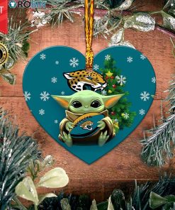 Jacksonville Jaguars Baby Yoda Ceramic Ornament