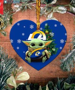 Los Angeles Rams Baby Yoda Ceramic Ornament Los Angeles Rams Baby Yoda Ceramic Ornament