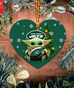 New York Jets Baby Yoda Ceramic Ornament New York Jets Baby Yoda Ceramic Ornament