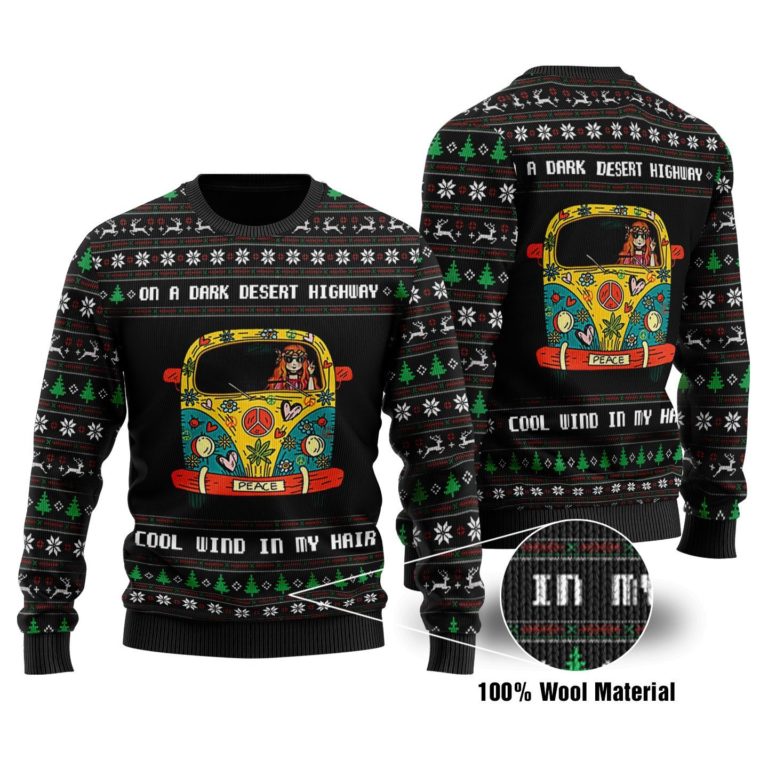 Hotel California Full Printed Christmas Wool Sweater