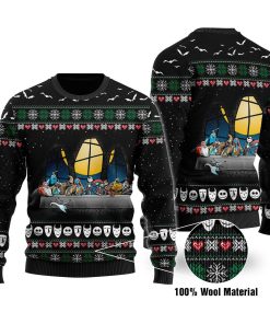 The Nightmare Before Christmas Full Printed Christmas Wool Sweater