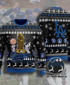 Los Angeles Dodgers True Blue Ugly Christmas Sweater Los Angeles Dodgers True Blue Ugly Christmas Sweater