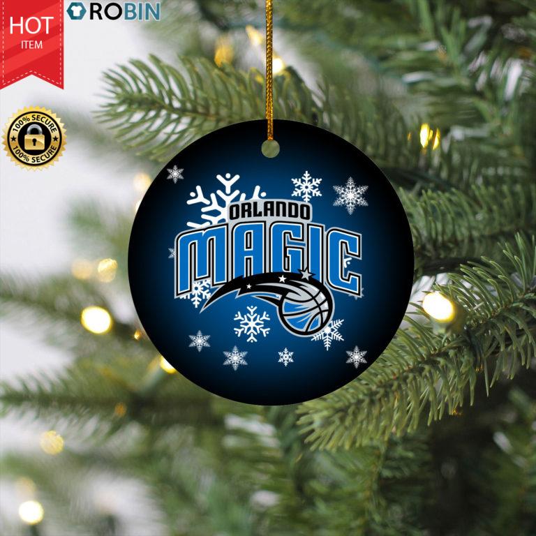 Orlando Magic Merry Christmas Circle Ornament