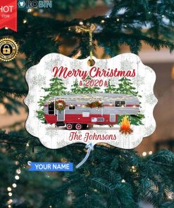 Personalized Camping Merry Christmas 2020 Ornament