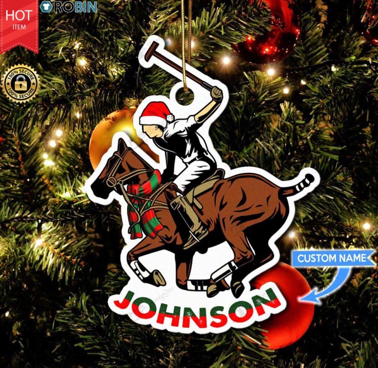Personalized Polo Sport Christmas Ornament