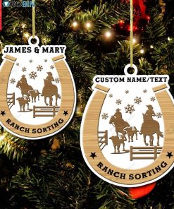 Personalized Ranch Sorting Christmas Ornament