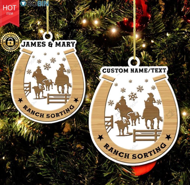 Personalized Ranch Sorting Christmas Ornament
