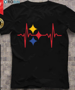 Pittsburgh Steelers Heartbeat T Shirt