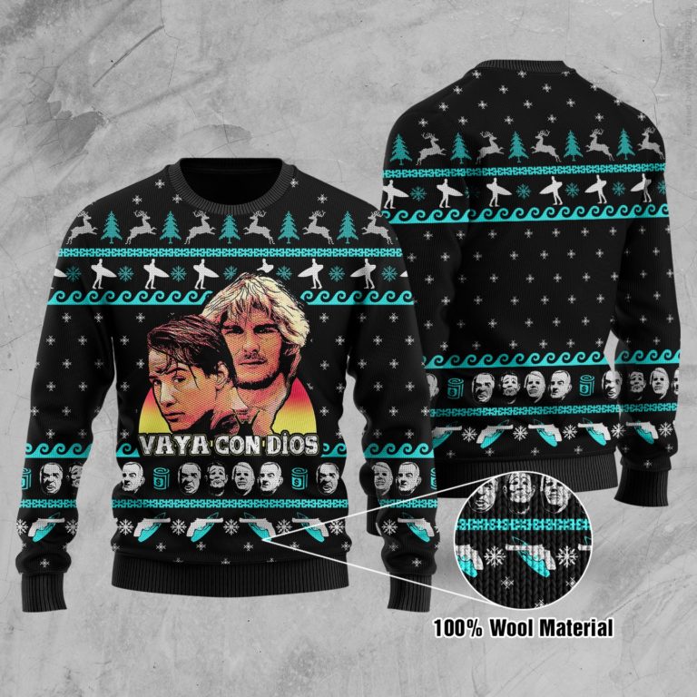 Point Break Full Printed Christmas Wool Sweater