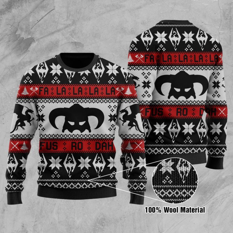 The Elder Scrolls Full Printed Christmas Wool Sweater