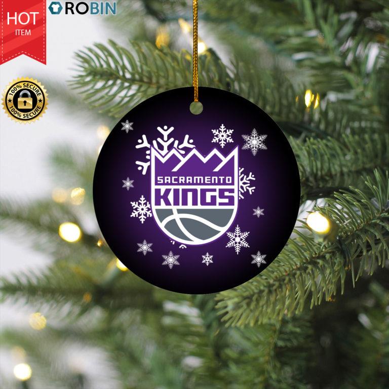Sacramento Kings Merry Christmas Circle Ornament