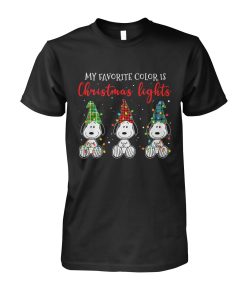 Snoopy My Favorite Color Is Christmas Lights T Shirt Snoopy My Favorite Color Is Christmas Lights T Shirt