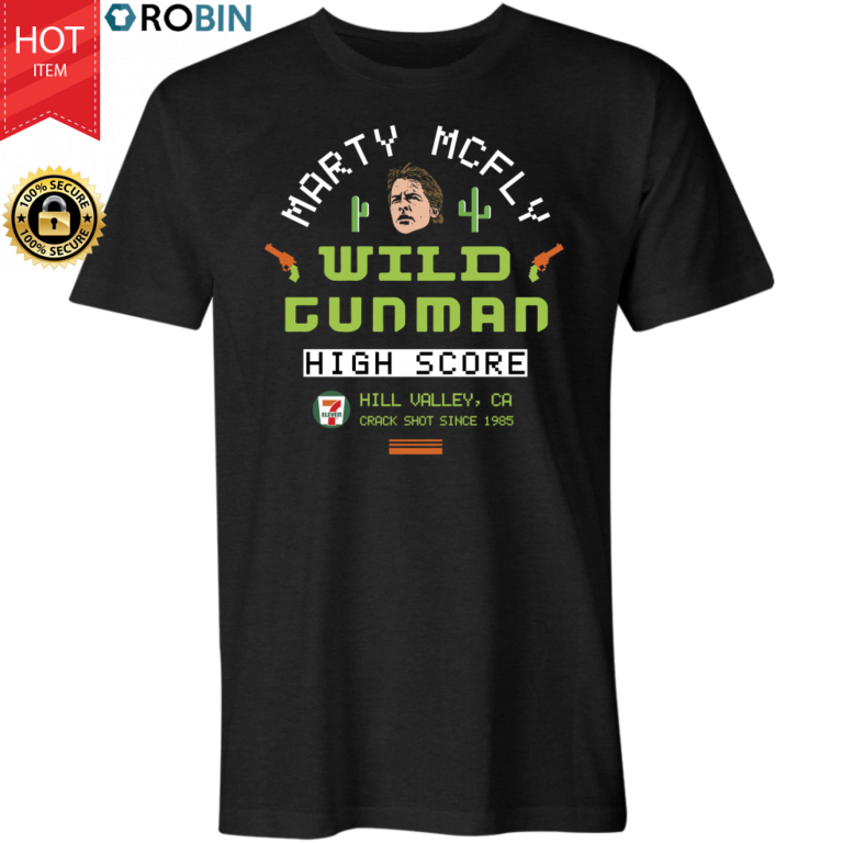Marty McFly Crack Shot – Wild Gunman T Shirt and Hoodie