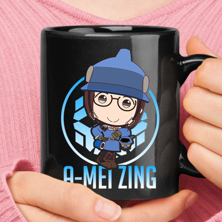 A-Mei-Zing Chibi Mei-Ling Zhou Overwatch Mug