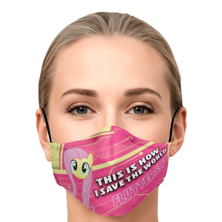 This Is How I Save The World Fluttershy Face Mask With PM2.5 Filters