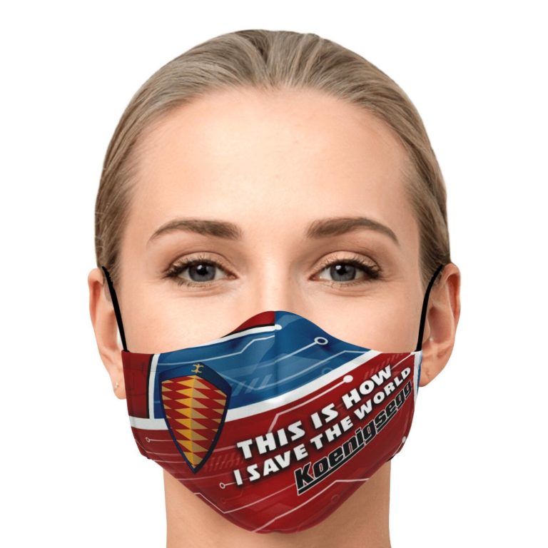 This Is How I Save The World Koenigsegg Face Mask With PM2.5 Filters