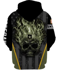 US Army Veteran 3D Skull Full Print Hoodie, T Shirt, Bomber