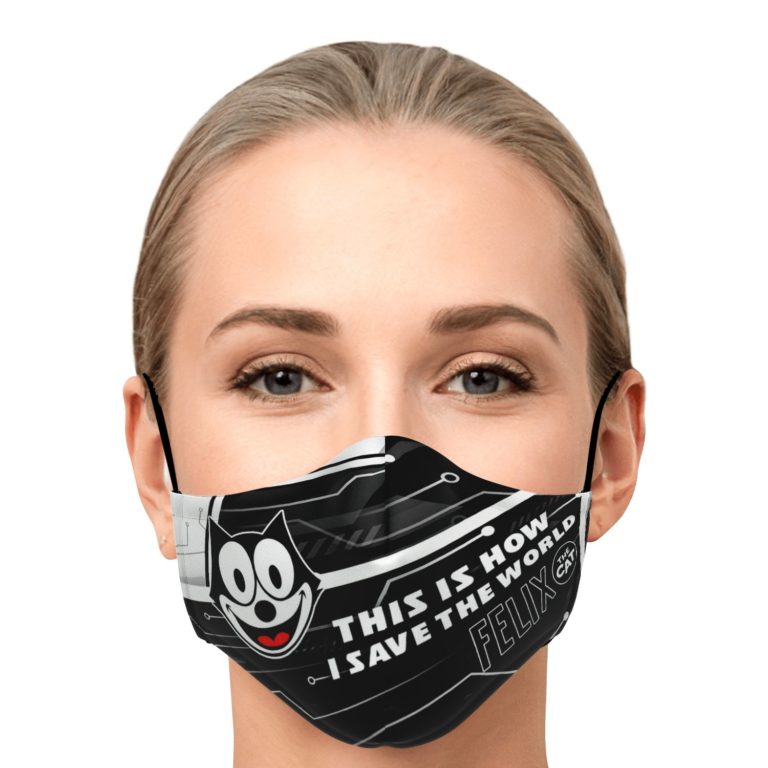 This Is How I Save The World Felix The Cat Face Mask With PM2.5 Filters