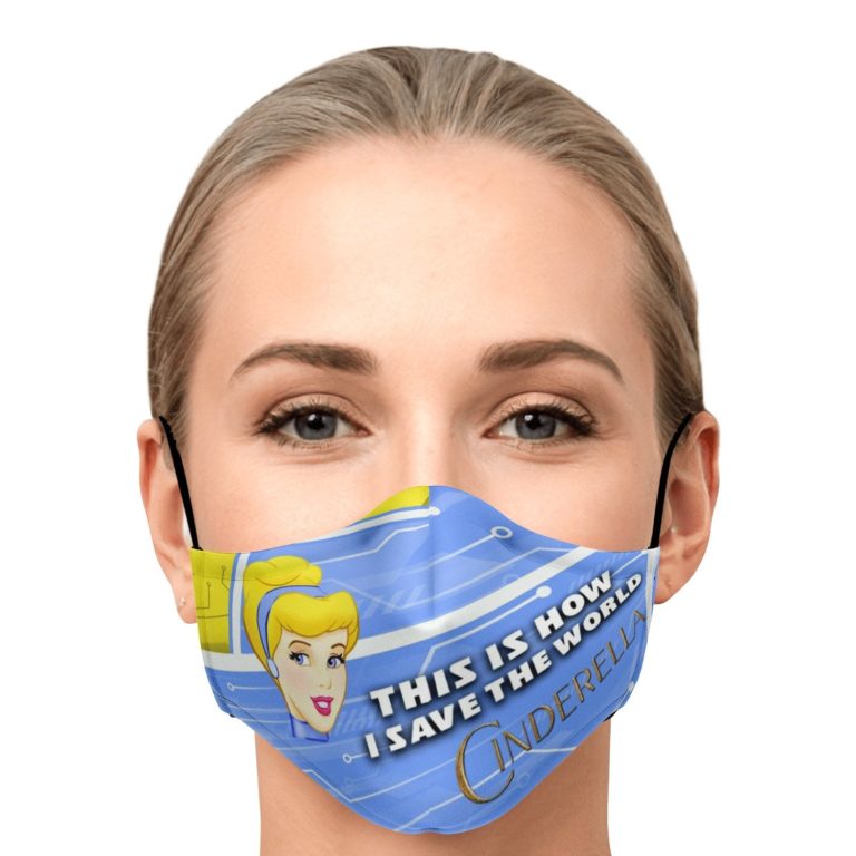 This Is How I Save The World Cinderella Face Mask With PM2.5 Filters