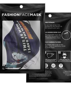 This Is How I Save The World Butterfree Pokemon Face Mask With PM2.5 Filters