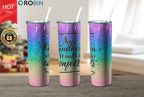 Throw Kindness Like Confetti Merry 17oz Tumbler