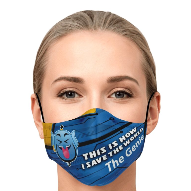 This Is How I Save The World The Genie Disney Face Mask With PM2.5 Filters