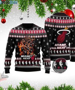 Miami Heat Basketball Team Woolen Christmas Sweater Miami Heat Basketball Team Woolen Christmas Sweater