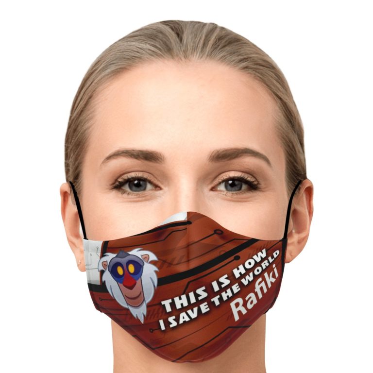 This Is How I Save The World Rafiki Disney Face Mask With PM2.5 Filters