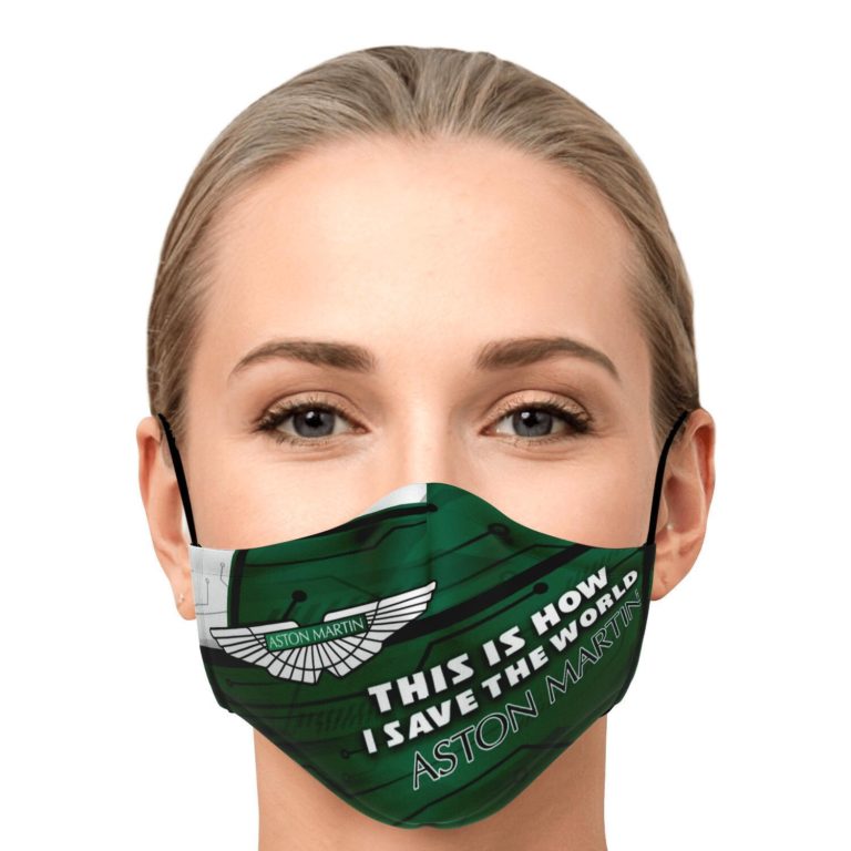This Is How I Save The World Aston Martin Face Mask With PM2.5 Filters