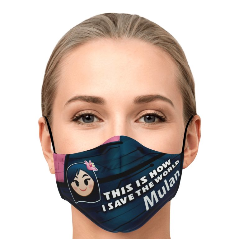 This Is How I Save The World Mulan Disney Face Mask With PM2.5 Filters