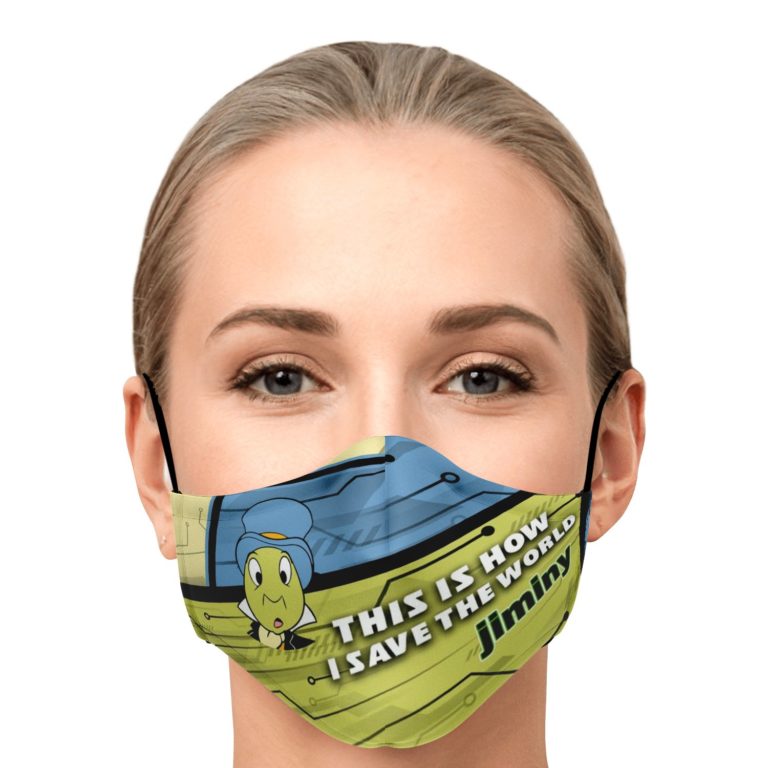 This Is How I Save The World Jiminy Cricket Face Mask With PM2.5 Filters