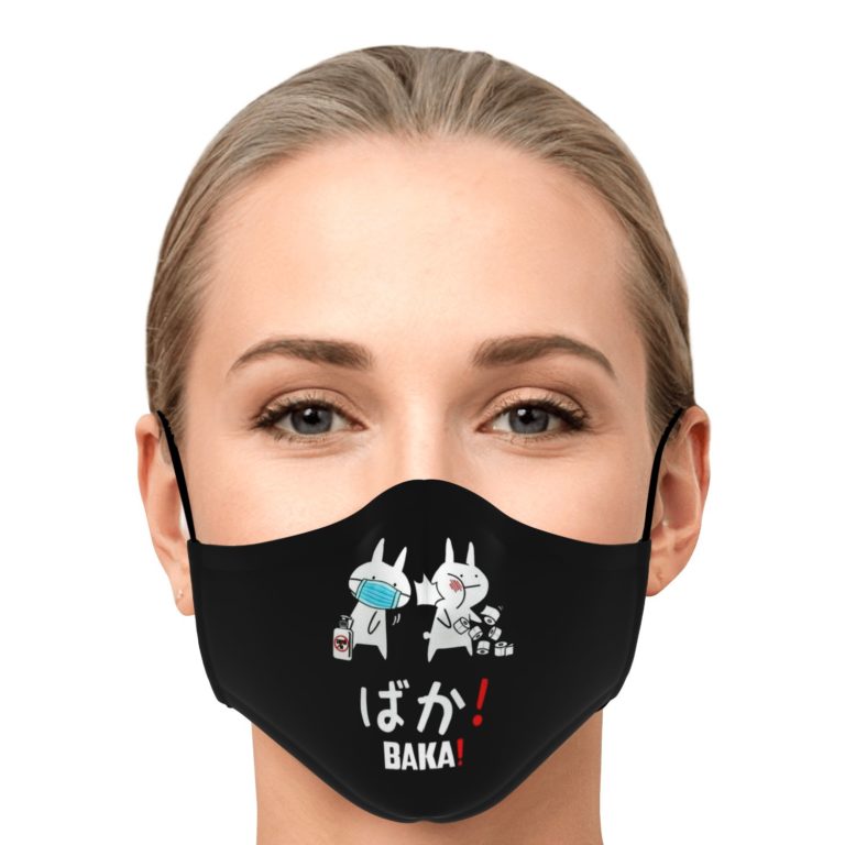 Wash Your Damn Hand Rabbit Slap Stupid Baka Face Mask With PM2.5 Filter