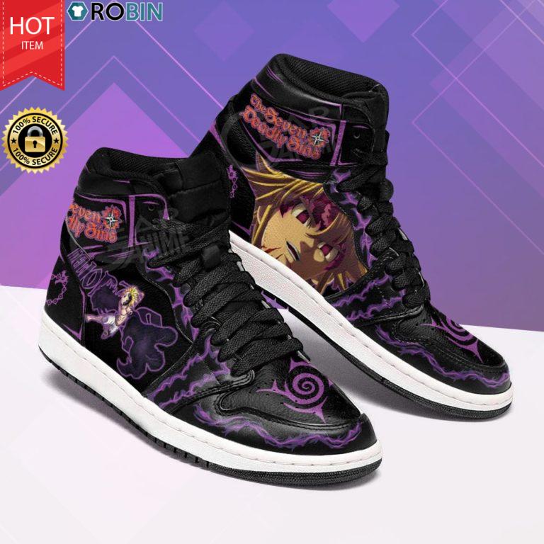 Seven Deadly Sins – Meliodas Demon Shoes – Jordan 1 High