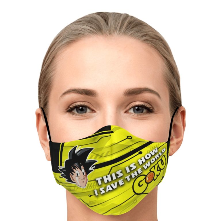 This Is How I Save The World Goku Face Mask With PM2.5 Filters