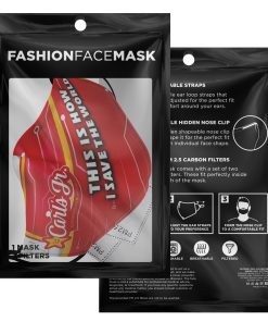 This Is How I Save The World Carl's Jr. Signage Face Mask With PM2.5 Filters