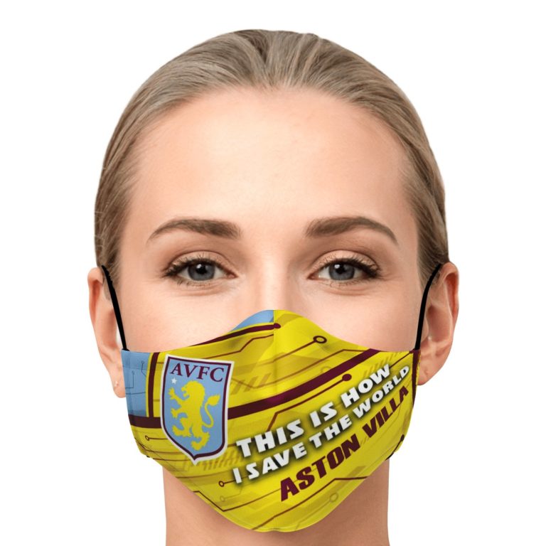 This Is How I Save The World Aston Villa Face Mask With PM2.5 Filters
