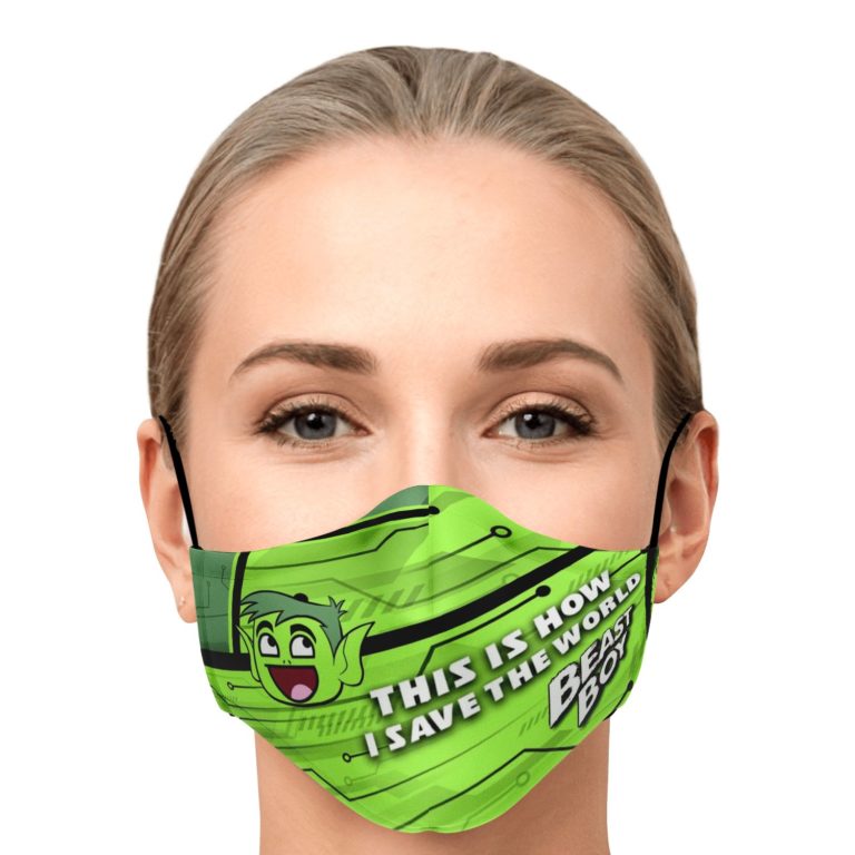 This Is How I Save The World Beast Boy Face Mask With PM2.5 Filters