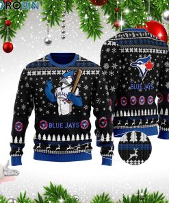Toronto Blue Jays Full Print Ugly Christmas Wool Sweater 3D