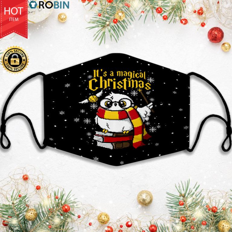 Its A Magical Harry Potter Ugly Christmas Face Mask + PM2.5 Filter