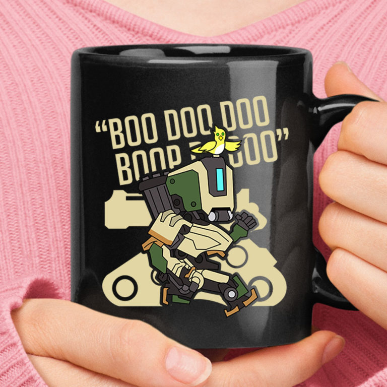 Boo Doo Doo Boop De Doo Chibi Bastion Overwatch Mug