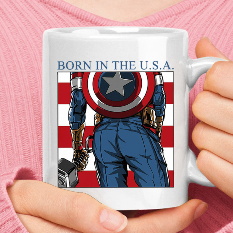Born In The U.S.A. Marvel Captain America Mug