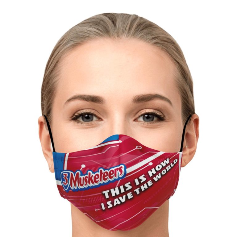 This Is How I Save The World 3 Musketeers Face Mask With PM2.5 Filters