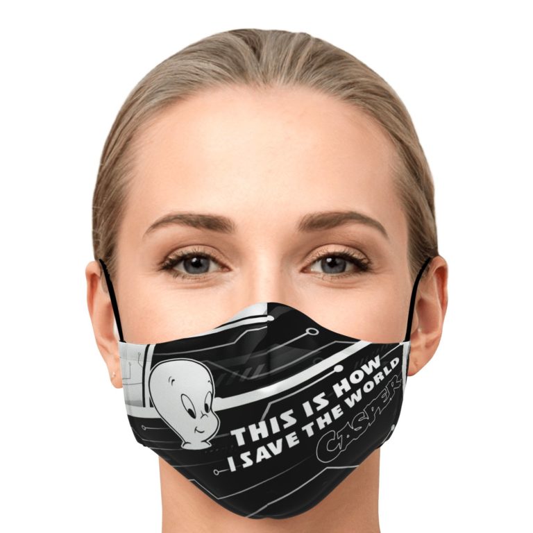 This Is How I Save The World Casper The Friendly Ghost Face Mask With PM2.5 Filters