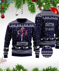 Led Zeppelin Band 3D Printed Christmas Sweater